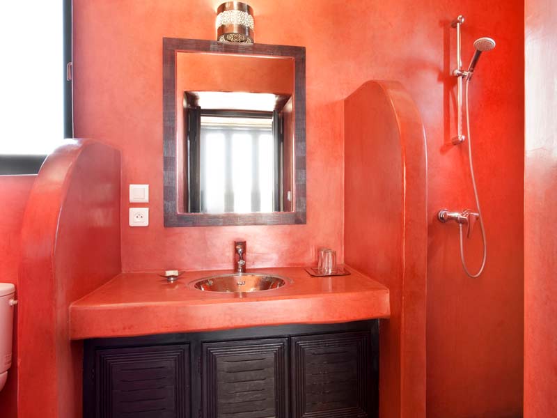 Orange Bathroom
